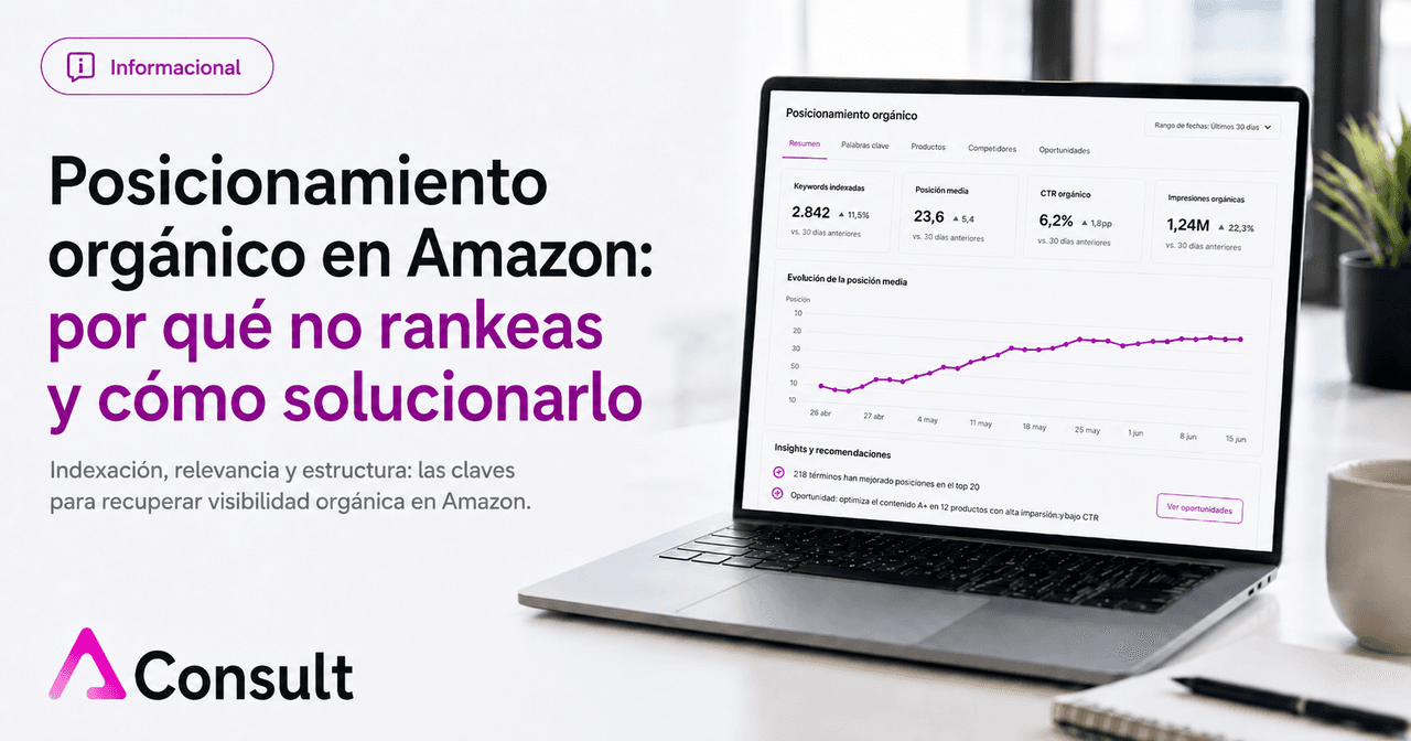 Posicionamiento orgánico en Amazon: por qué no rankeas y cómo solucionarlo