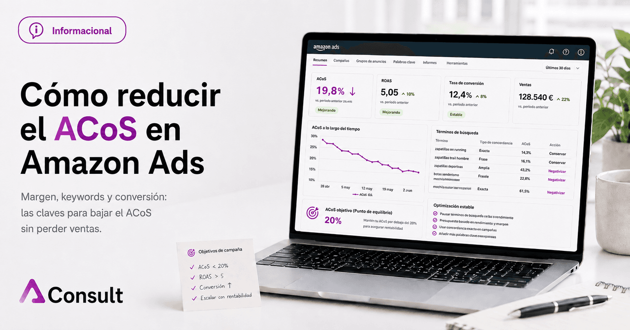 Cómo reducir el ACoS en Amazon Ads